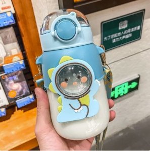 Çocuklar İçin Su Şişesi Pipetli Bardak